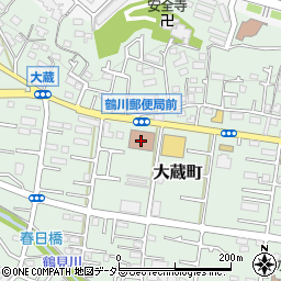 鶴川郵便局周辺の地図
