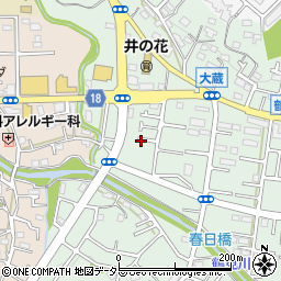 東京都町田市大蔵町537周辺の地図