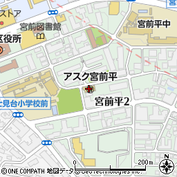 川崎市宮前平保育園周辺の地図
