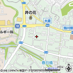 東京都町田市大蔵町523-3周辺の地図