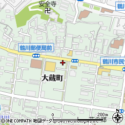 東京都町田市大蔵町416周辺の地図