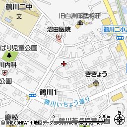 東京都町田市鶴川1丁目24周辺の地図