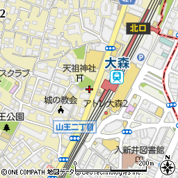 上島珈琲店 大森店周辺の地図