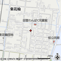 山梨県中央市東花輪1351-64周辺の地図