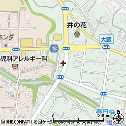 東京都町田市大蔵町545周辺の地図