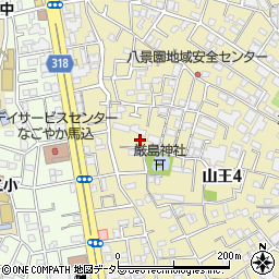 東京都大田区山王4丁目周辺の地図