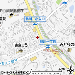 クリーニングショップひまわり　鶴川店周辺の地図