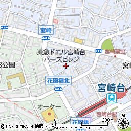 宮崎台どうぶつ病院周辺の地図
