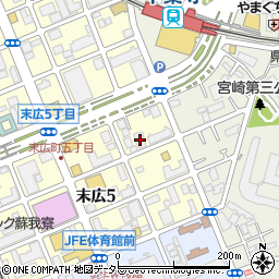 千葉県千葉市中央区末広5丁目4-14周辺の地図