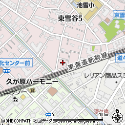 東京都大田区東雪谷5丁目39周辺の地図