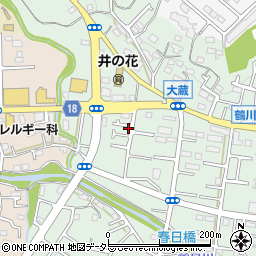 東京都町田市大蔵町535-8周辺の地図