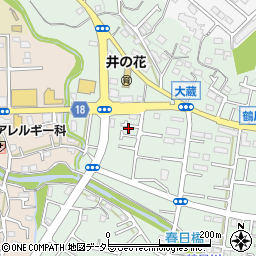 東京都町田市大蔵町535-7周辺の地図