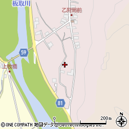 岐阜県美濃市乙狩725周辺の地図