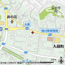 東京都町田市大蔵町502周辺の地図