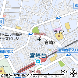 グレイスビュー宮崎台周辺の地図