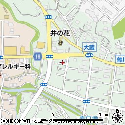 東京都町田市大蔵町535-3周辺の地図