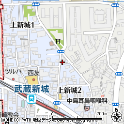 アトリエＪＤパリ　武蔵新城店周辺の地図