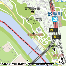 多摩川台公園トイレ４周辺の地図