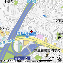 日本流通倉庫株式会社　東名川崎流通センター周辺の地図