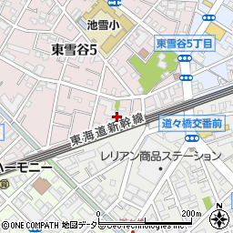 東京都大田区東雪谷5丁目11周辺の地図