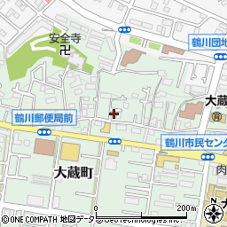 東京都町田市大蔵町1899-3周辺の地図