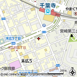 千葉県千葉市中央区末広5丁目4-4周辺の地図