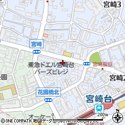 東急ドエル宮崎台バーズビレッジＢ棟周辺の地図