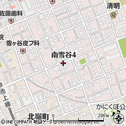東京都大田区南雪谷4丁目周辺の地図