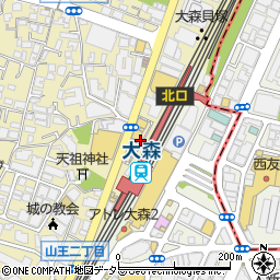 ココカラファイン大森駅前店周辺の地図