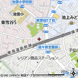 東京都大田区東雪谷5丁目10周辺の地図