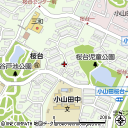東京都町田市小山田桜台1丁目周辺の地図
