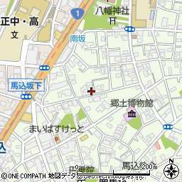 東京都大田区南馬込5丁目周辺の地図