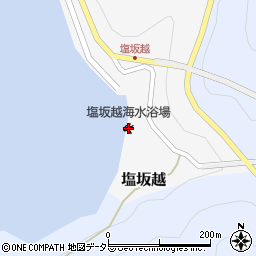 塩坂越海水浴場周辺の地図