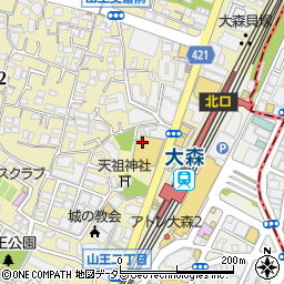 株式会社梅丘寿司の美登利総本店　大森店周辺の地図