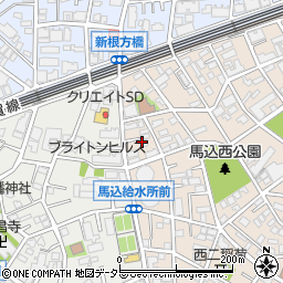 東京都大田区西馬込2丁目12周辺の地図