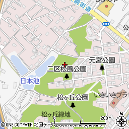 千葉県千葉市中央区松ケ丘町周辺の地図