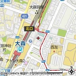 カラオケバンバン BanBan 大森駅前店周辺の地図