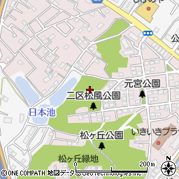 千葉県千葉市中央区松ケ丘町周辺の地図