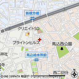 東京都大田区西馬込2丁目12-14周辺の地図