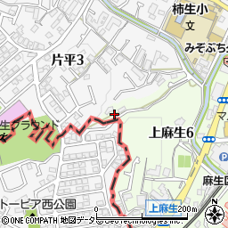 柿生グリーンハイツ周辺の地図