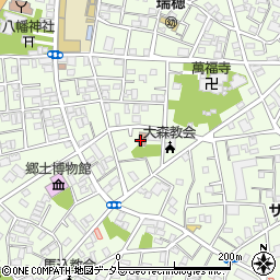 大田区役所児童館　南馬込周辺の地図