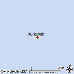 沖ノ御前島周辺の地図