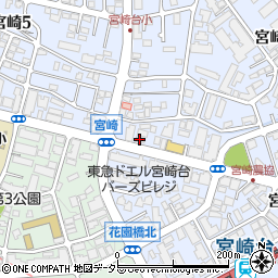 宮崎台増田屋周辺の地図