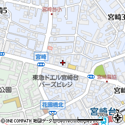 我家 宮崎台店周辺の地図