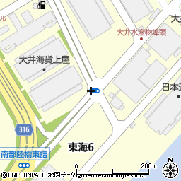 東京都大田区東海周辺の地図