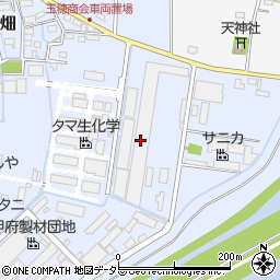山梨建鉄株式会社　新甲府工場周辺の地図