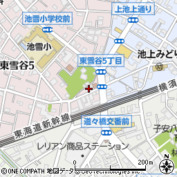 東京都大田区東雪谷5丁目9周辺の地図