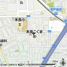 タイムズ末長第２駐車場周辺の地図