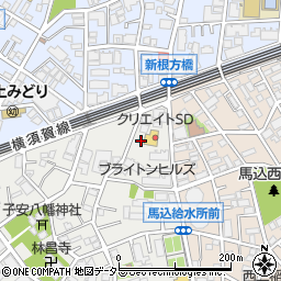 東京都大田区仲池上1丁目1周辺の地図