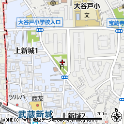 上小田中西公園周辺の地図
